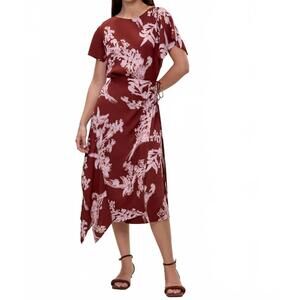 NEW REBECCA TAYLOR ciara wrap dress in aberdeen combo